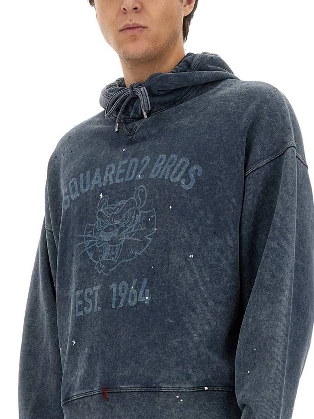 Dsquared2 Sweatshirt With Logo Print - DSQUARED2 - BALAAN 4