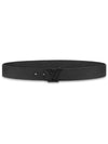 LV Aerogram 35mm Leather Belt Black - LOUIS VUITTON - BALAAN 1