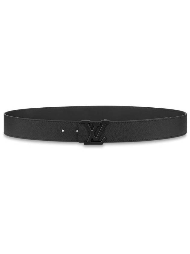 LV Aerogram 35mm Leather Belt Black - LOUIS VUITTON - BALAAN 1