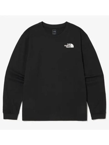 The North Face KIDS Traveler Long Sleeve Round Tee NT7TQ02T BLK - THE NORTH FACE - BALAAN 1