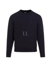 Diagonal Raised Fleece Sweatshirt Navy - CP COMPANY - BALAAN 2