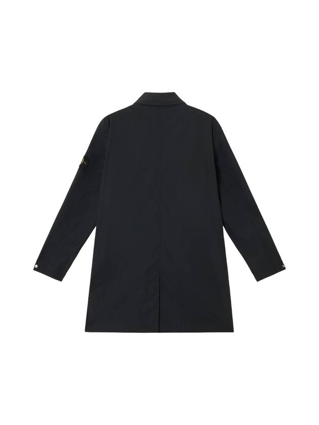 Micro Twill Soft Trench Coat Black - STONE ISLAND - BALAAN 3