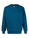 Diagonal Raised Fleece Sweatshirt Blue - CP COMPANY - BALAAN 3