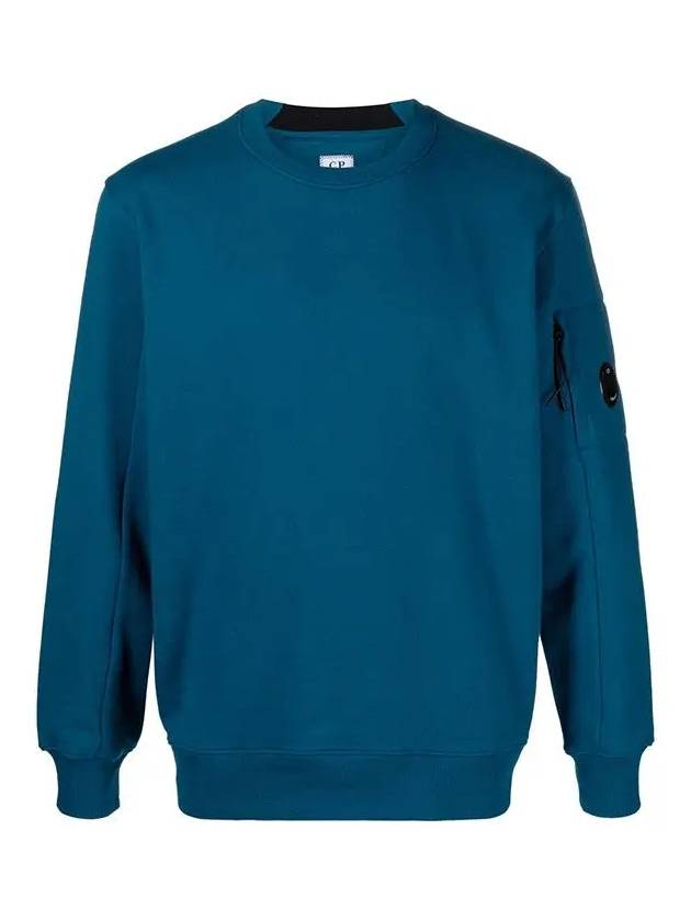 Diagonal Raised Fleece Sweatshirt Blue - CP COMPANY - BALAAN 3