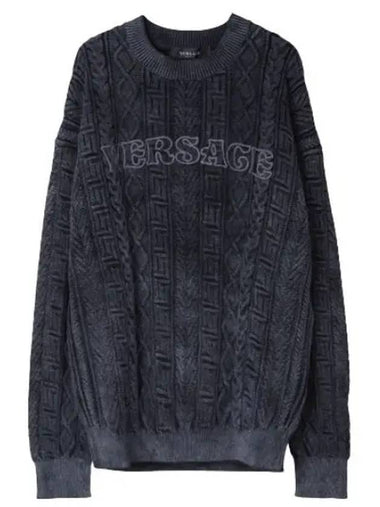 Greca cable knit - VERSACE - BALAAN 1