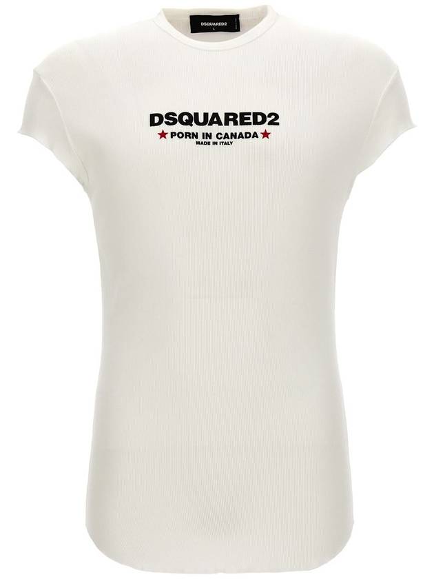 Short Sleeve T-Shirt S71GD1382S24623100 White - DSQUARED2 - BALAAN 2