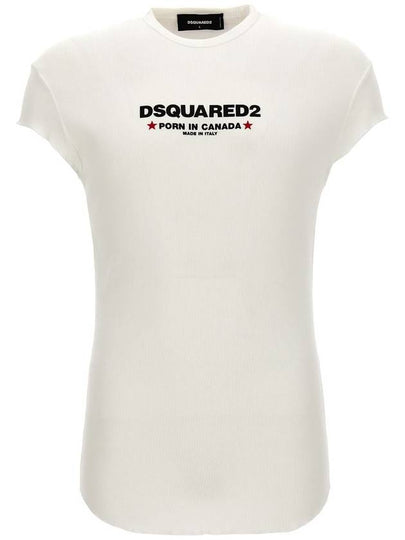 Short Sleeve T-Shirt S71GD1382S24623100 White - DSQUARED2 - BALAAN 2