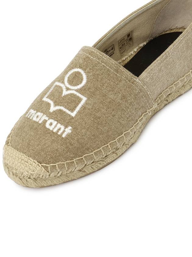 Canae Embroidered Logo Canvas Espadrilles Shoes Beige - ISABEL MARANT - BALAAN 8