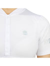Women's Golf Serafino Classic Short Sleeve PK Shirt White - HYDROGEN - BALAAN 10