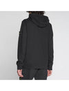 Wappen Patch Cotton Fleece Zip Up Hoodie Charcoal - STONE ISLAND - BALAAN 4