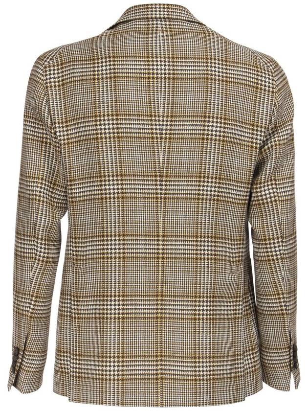 Cotton and Linen Tartan Jacket - TAGLIATORE - BALAAN 2