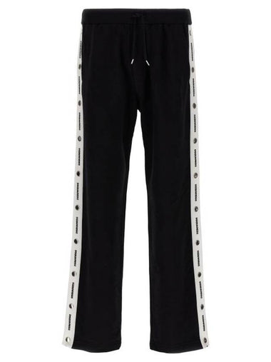 Straight Pants S74KB0866S25551900 White Black - DSQUARED2 - BALAAN 1