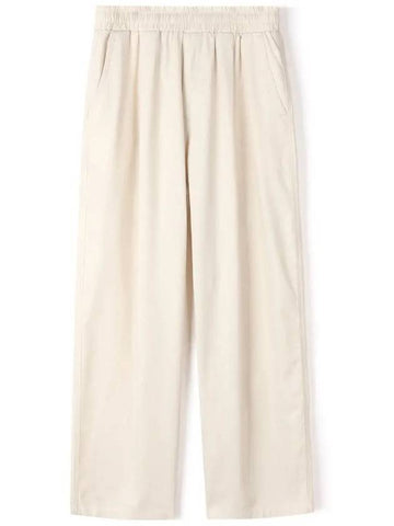 One tuck linen wide pants natural - INDUST - BALAAN 1