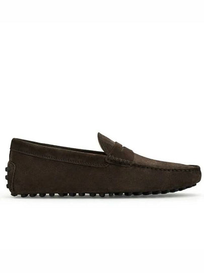 Men's Suede Gommino Driving Shoes Brown - TOD'S - BALAAN 2