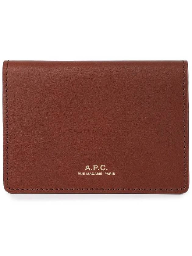 Stefan Horizon Logo Card Wallet Nut Brown - A.P.C. - BALAAN 7