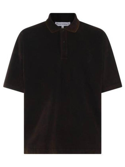 Anchor Embroidery Polo Shirt Dark Brown - JW ANDERSON - BALAAN 2