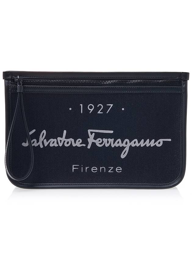 1927 Signature Clutch Bag Black - SALVATORE FERRAGAMO - BALAAN 2