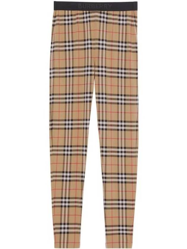 Vintage Check Jersey Leggings 8049478 Free - BURBERRY - BALAAN 1