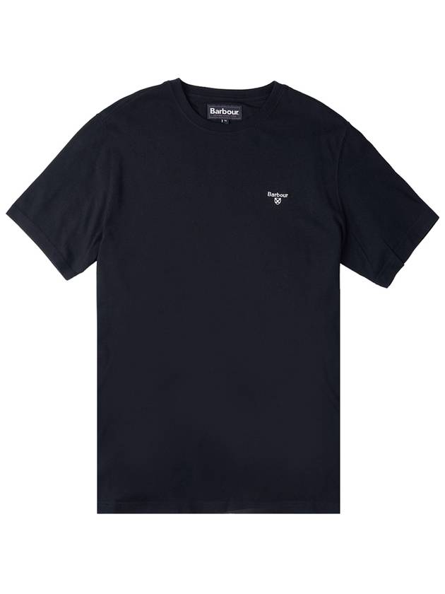 Embroidered Logo Essential Sports Short Sleeve T-Shirt Black - BARBOUR - BALAAN 10