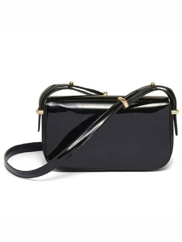 Patent Leather Shoulder Bag Black - PRADA - BALAAN 3