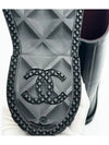 CC Logo Caoutchouc Rain Boots Black - CHANEL - BALAAN 5