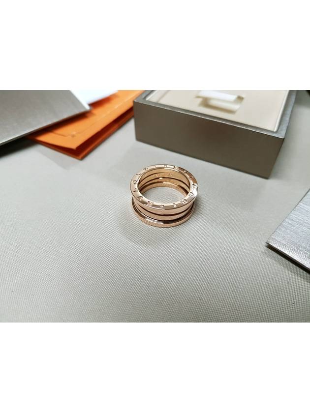 B Zero One 3 Ring Tier Band No 55 Pink Gold - BVLGARI - BALAAN 5