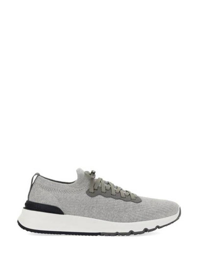 Knit Running Sneakers Grey - BRUNELLO CUCINELLI - BALAAN 2