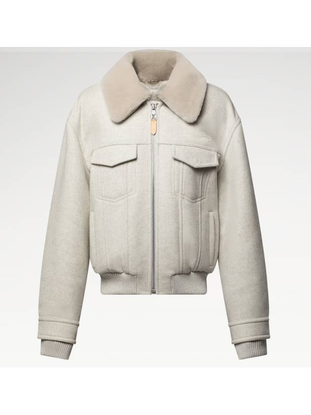 1AGIRY Wool Blouson with Shearling Color - LOUIS VUITTON - BALAAN 1