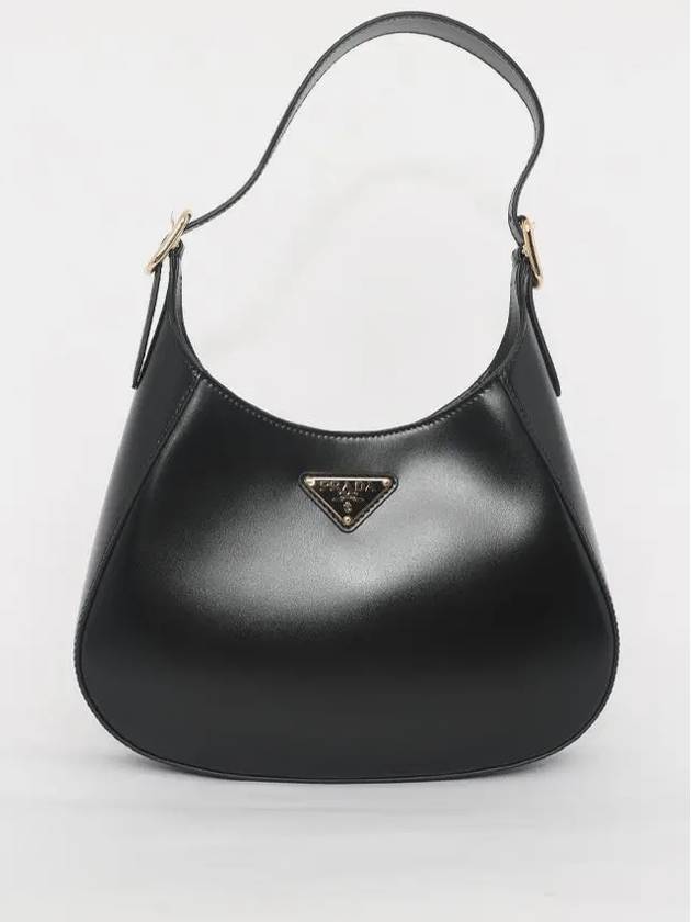 Medium Leather Shoulder Bag Black - PRADA - BALAAN 2