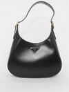 Medium Leather Shoulder Bag Black - PRADA - BALAAN 3