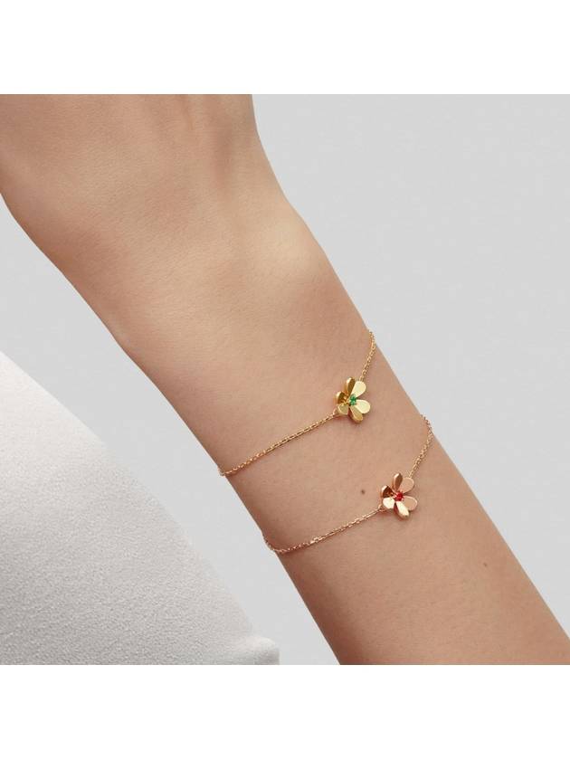 Frivole Small Ruby Bracelet Pink Gold - VANCLEEFARPELS - BALAAN 6