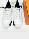 Bouncing Sneakers Calfskin Suede Goatskin Blanc - HERMES - BALAAN 4