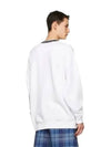 Acne logo neck brushed sweatshirt white BI0078 183 - ACNE STUDIOS - BALAAN 4