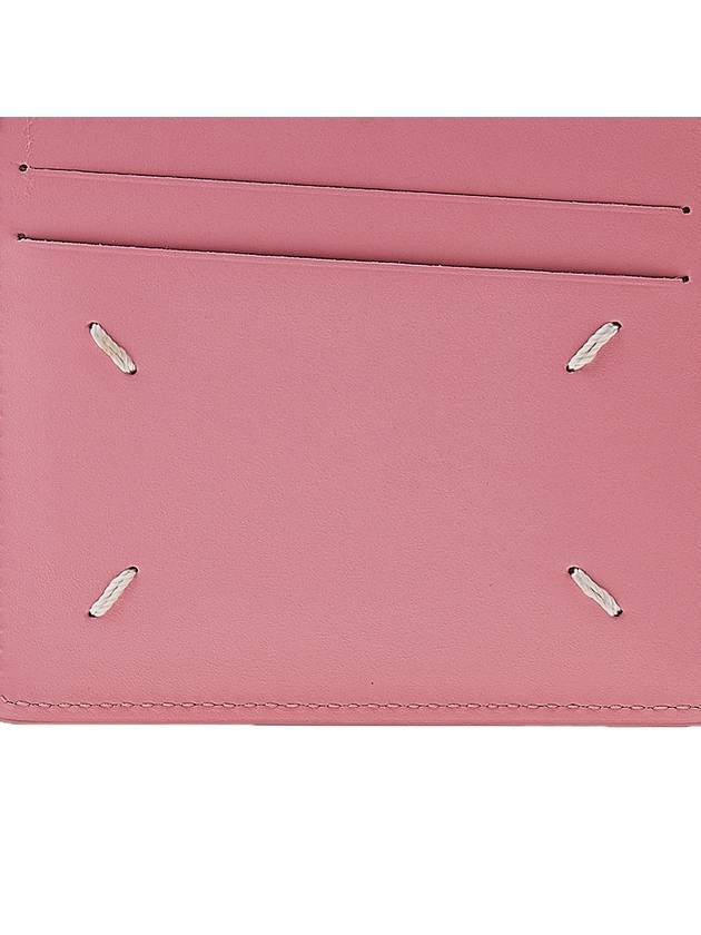 Four Stitch Leather Card Wallet Pink - MAISON MARGIELA - BALAAN 7