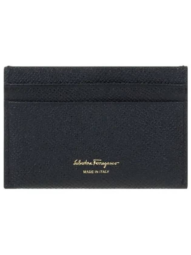 Gancini Card Wallet Black - SALVATORE FERRAGAMO - BALAAN 5