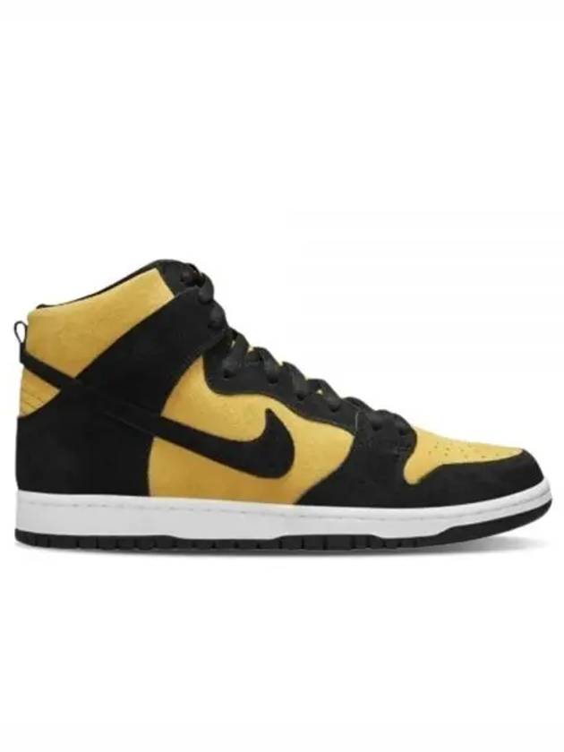 SB Dunk Pro High Top Sneakers Black Yellow - NIKE - BALAAN 2