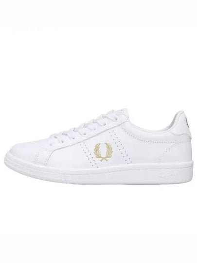 B721 Logo Leather Low Top Sneakers White - FRED PERRY - BALAAN 2