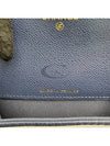 Gold Classic Grained Shiny Calfskin Card Holder Navy - CHANEL - BALAAN 9