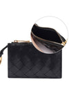 Zipper Key Pouch Card Wallet Black - BOTTEGA VENETA - BALAAN 3