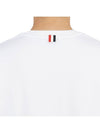 Cotton Oversized Pocket Short Sleeve T-Shirt White - THOM BROWNE - BALAAN 8