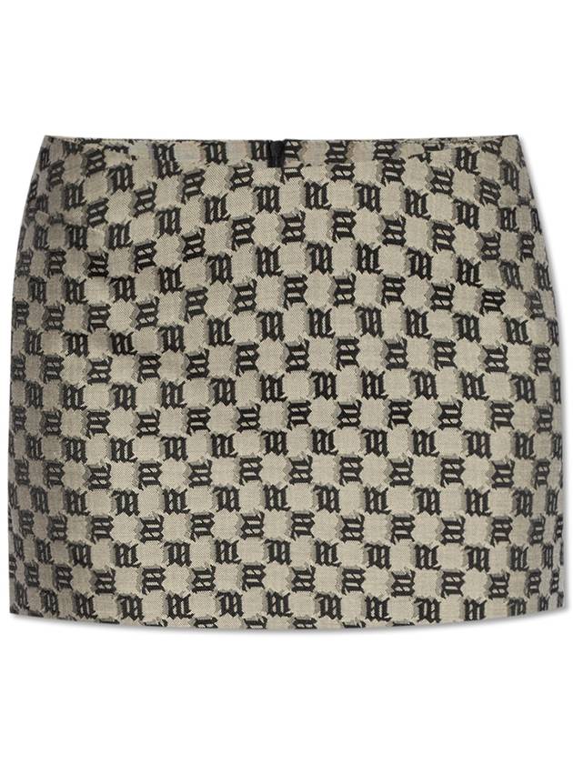 MISBHV Skirt With Monogram, Women's, Cream - MISBHV - BALAAN 1