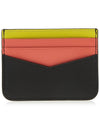 Logo Calf Leather Card Wallet Black - KENZO - BALAAN 4