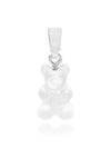 NOSTALGIA BEAR ICED CLASSIC CONNECTOR SILVER Ice Pendant Charm - CRYSTAL HAZE - BALAAN 4