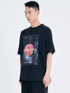 Salon de Key Unisex Vision City X Large Fit Short Sleeve T-Shirt Black SDKIIISD240514HT008 - SALONDEKII SDLABEL - BALAAN 3