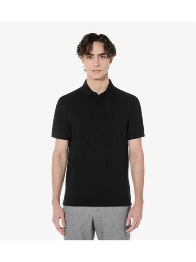 Men s PARIS Short Sleeve Polo Black - LACOSTE - BALAAN 1