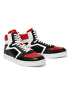 Men's Z Trainer High Top Sneakers Black Red - CELINE - BALAAN 2