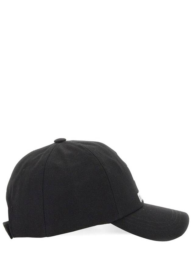 Tyron Logo Cotton Ball Cap Black - ISABEL MARANT - BALAAN 4