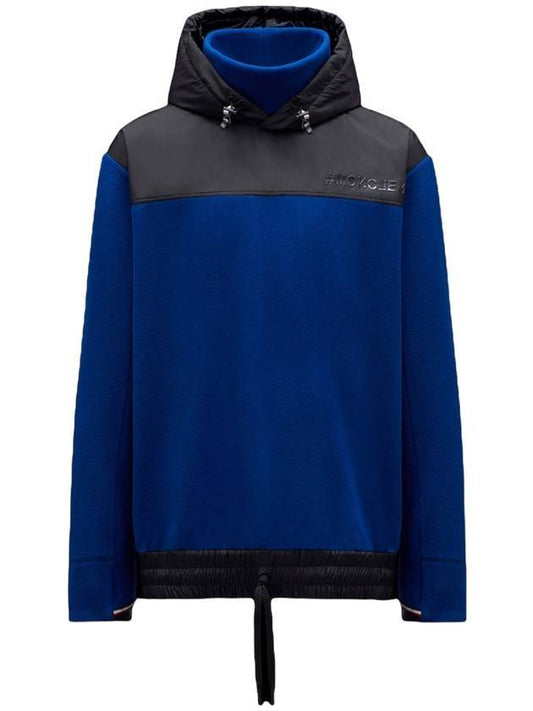two-tone Grenoble hooded jacket blue - MONCLER - BALAAN.