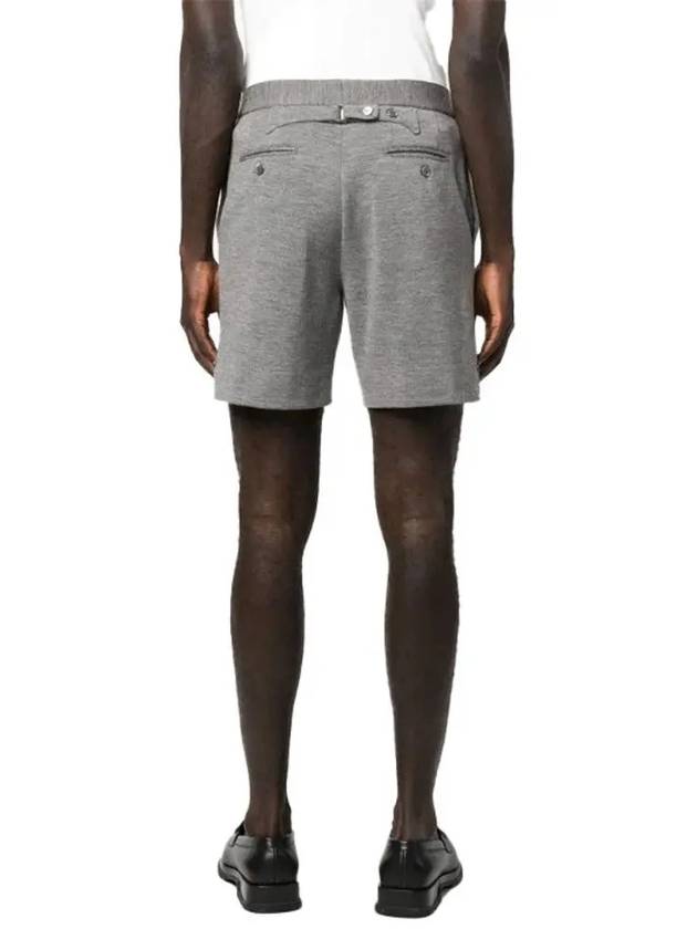 Logo Patch Midi Shorts Grey - THOM BROWNE - BALAAN 5