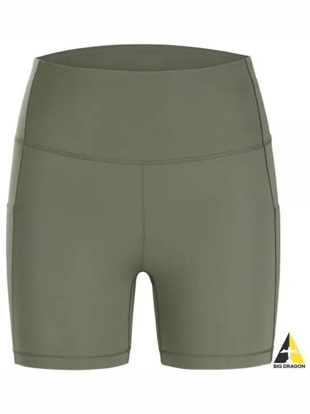 Women's Essent High Rise Shorts 5 Inches Green - ARC'TERYX - BALAAN 2